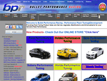 Tablet Screenshot of bulletperformanceracing.com.au